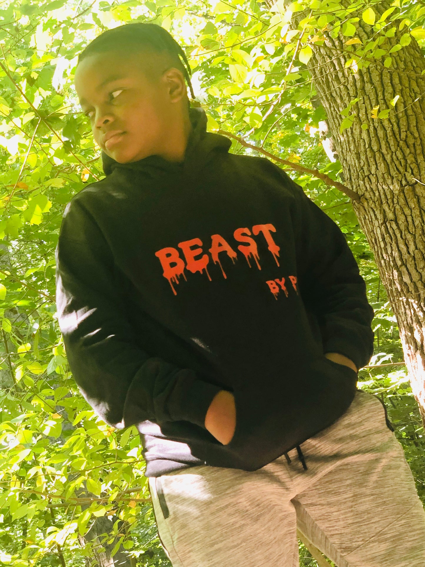 B.E.A.S.T. By Pj Boys Pullover Hooded Sweatshirt